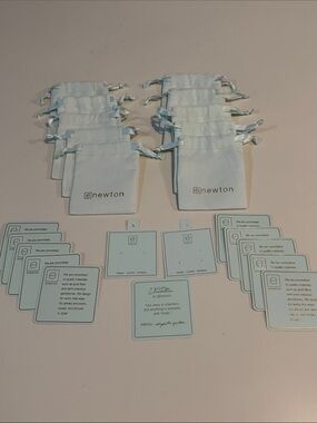 Enewton Light Blue Jewelry Pouch with Display Cards